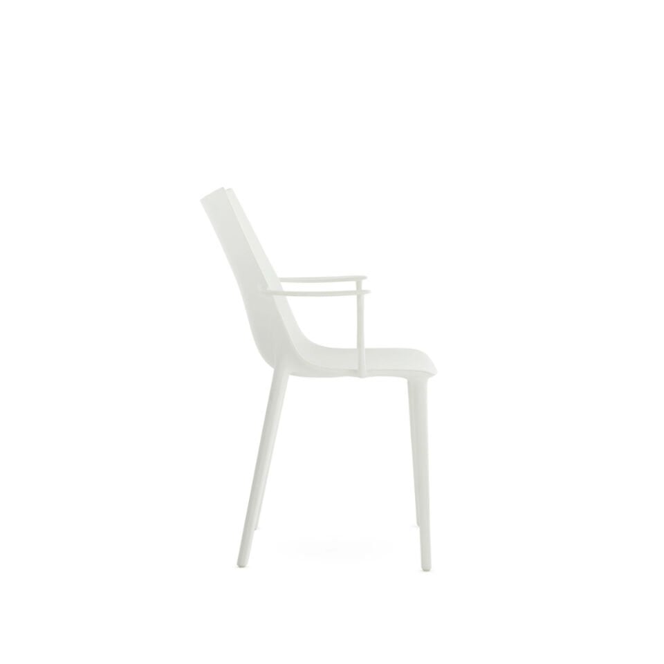 Kartell H.H.H Mat Beyaz Kollu Sandalye