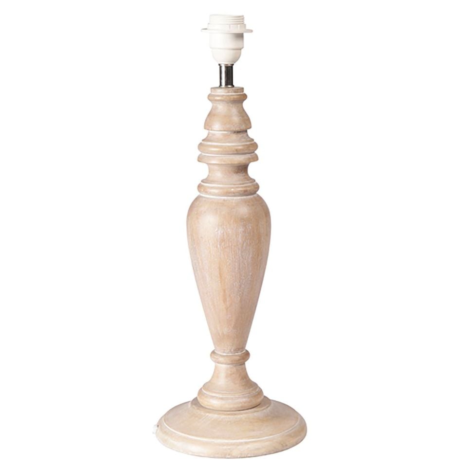 Perou Eskitilmiş Beyaz Abajur Ayağı H:53.5 cm