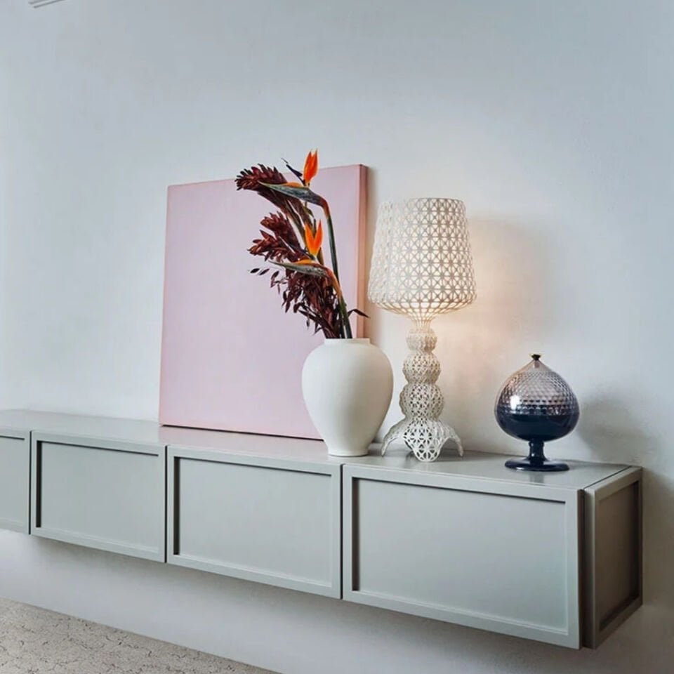 Kartell Kabuki Bej Mini Masa Lambası