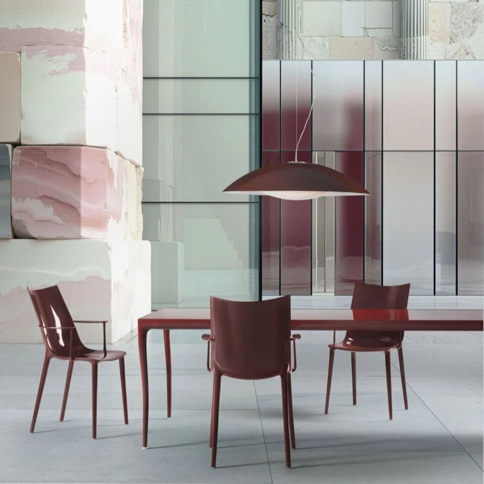 Kartell H.H.H Bordo Kollu Sandalye