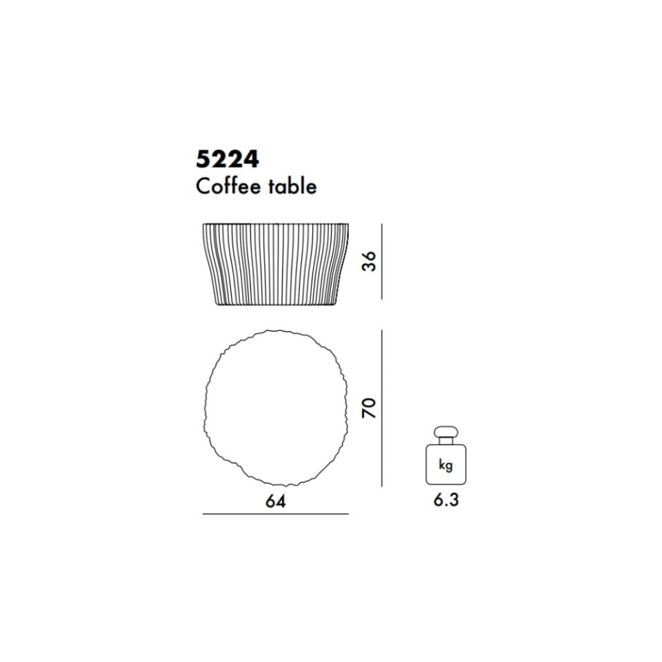 Kartell Corteza Fildişi Sehpa
