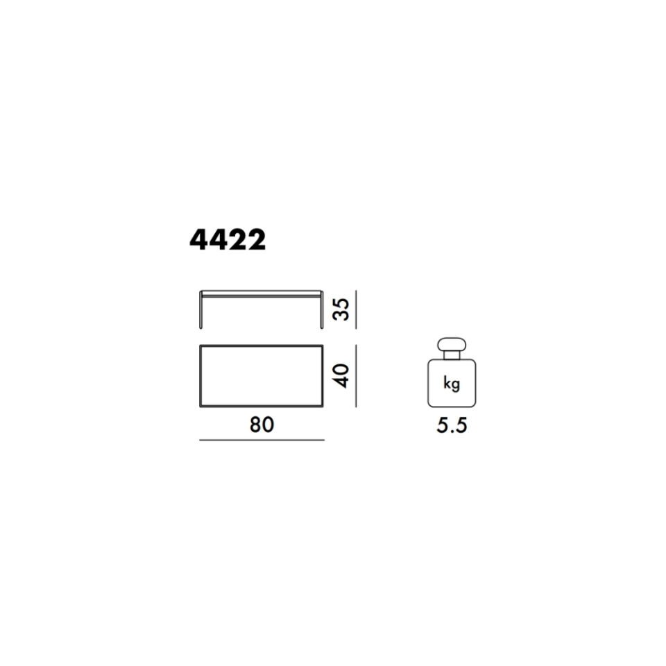 Kartell Trays 80 cm Bordo Sehpa