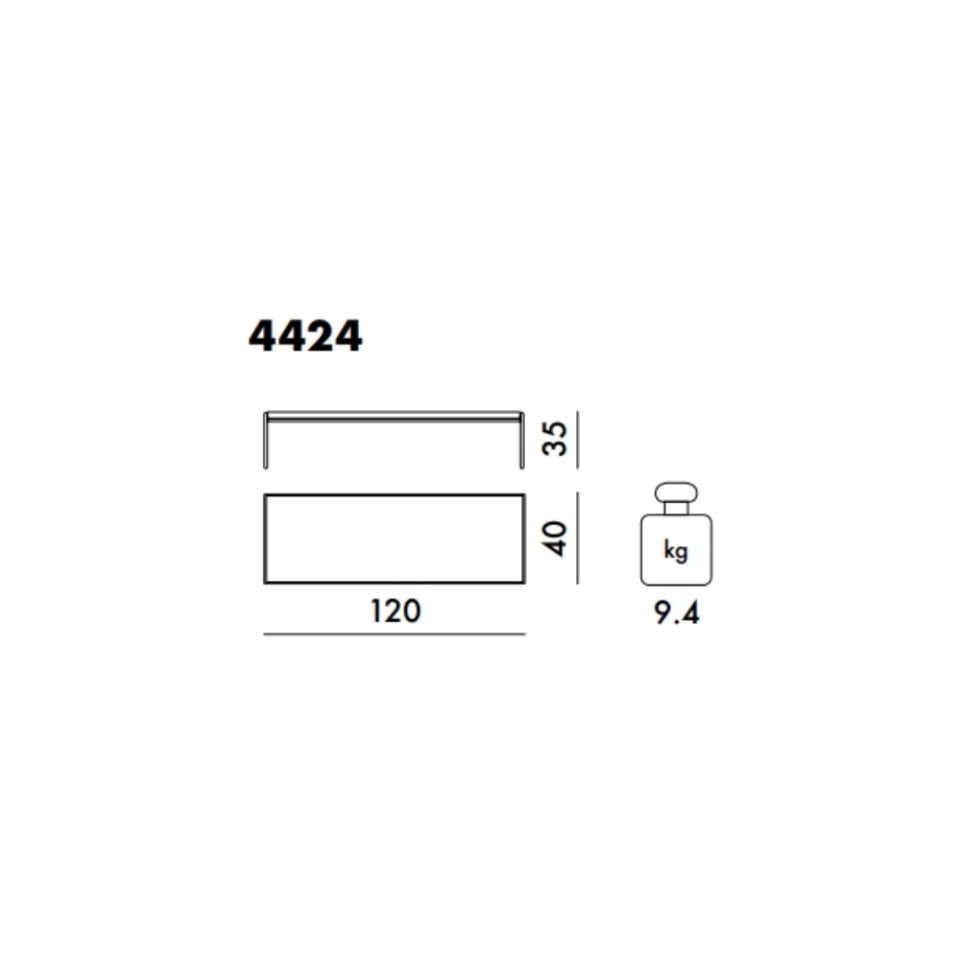 Kartell Trays 120 cm Yeşil Sehpa