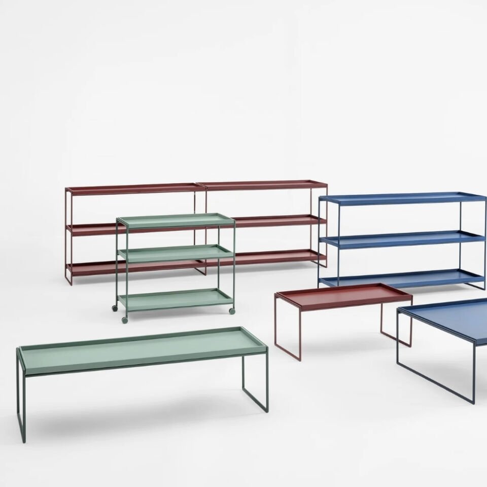 Kartell Trays 120 cm Yeşil Sehpa