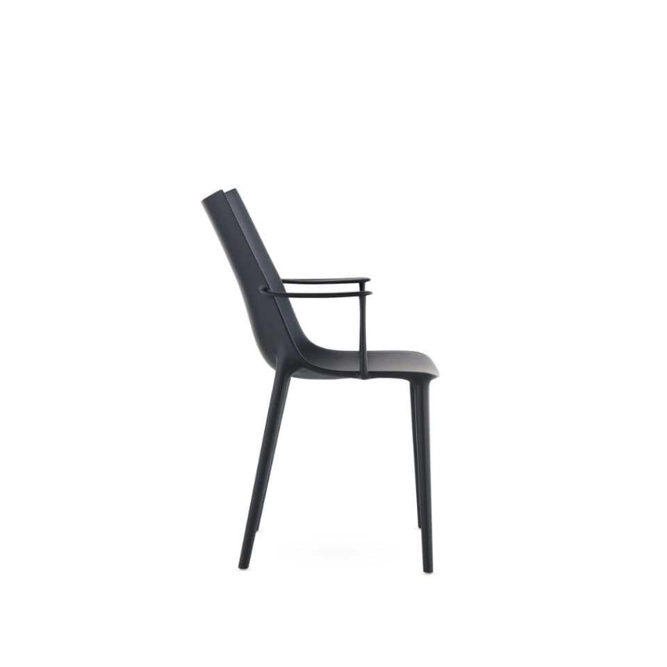 Kartell H.H.H Mat Siyah Kollu Sandalye