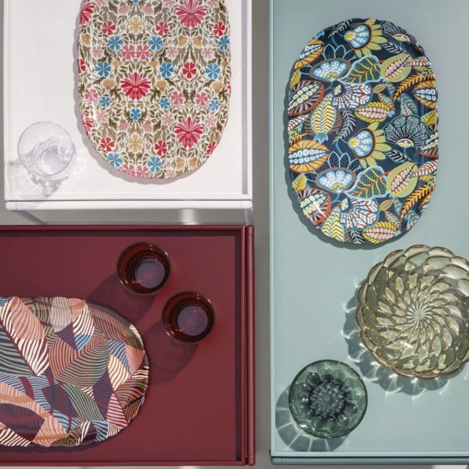 Kartell Trays 120 cm Parlak Beyaz Sehpa