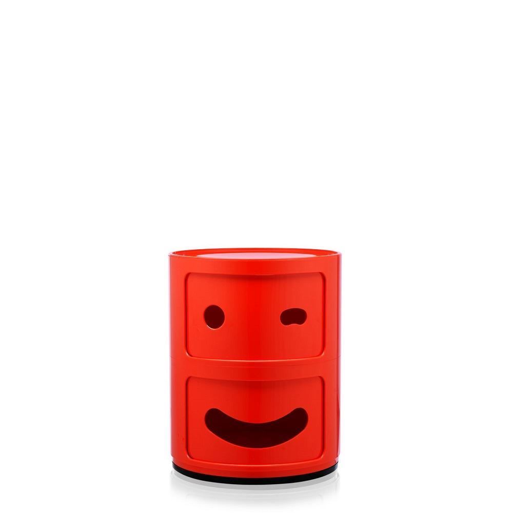 Componibili Smile Göz Kırpan 2 Çekmeceli Kırmızı