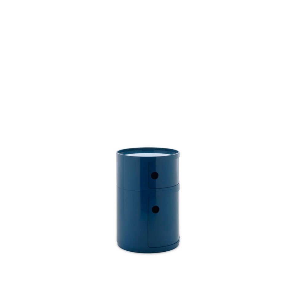 Kartell Big Componibili Mavi 2 Çekmeceli Komodin