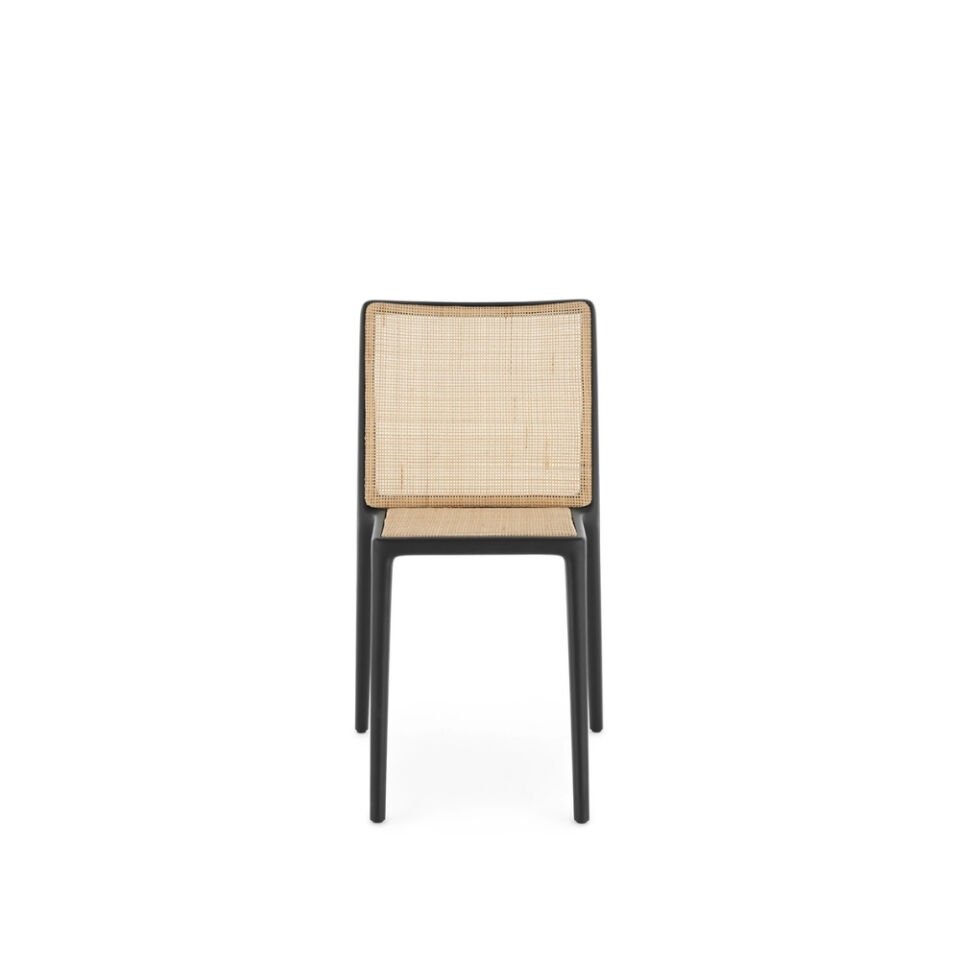 Kartell Belvedere Naturel Siyah Rattan Sandalye