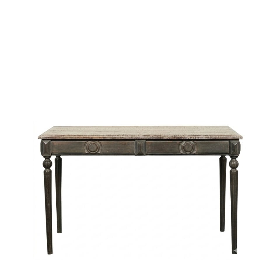 Blanc d’Ivoire Mathis Yazı Masası Koyu Gri Meşe Tabla 120 cm