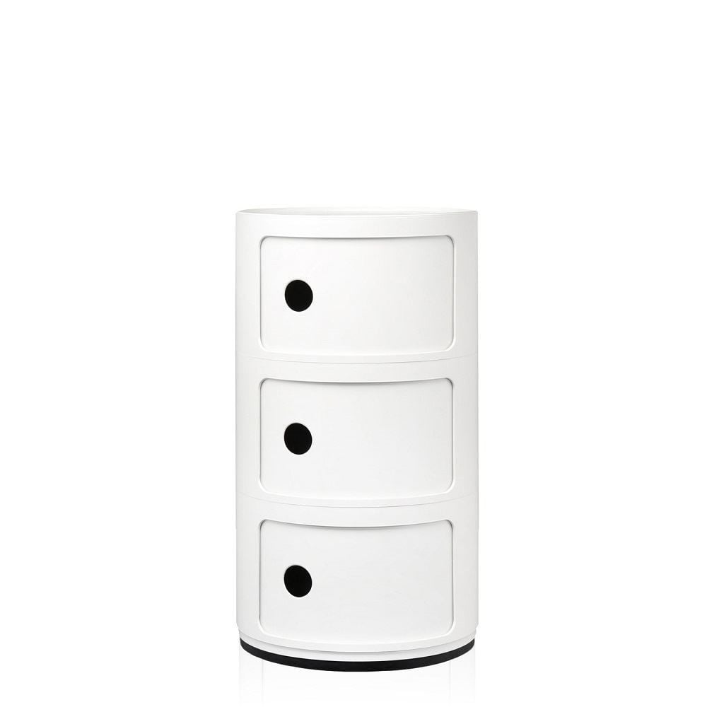 Kartell Componibili Classic 3 Çekmeceli Beyaz Modül