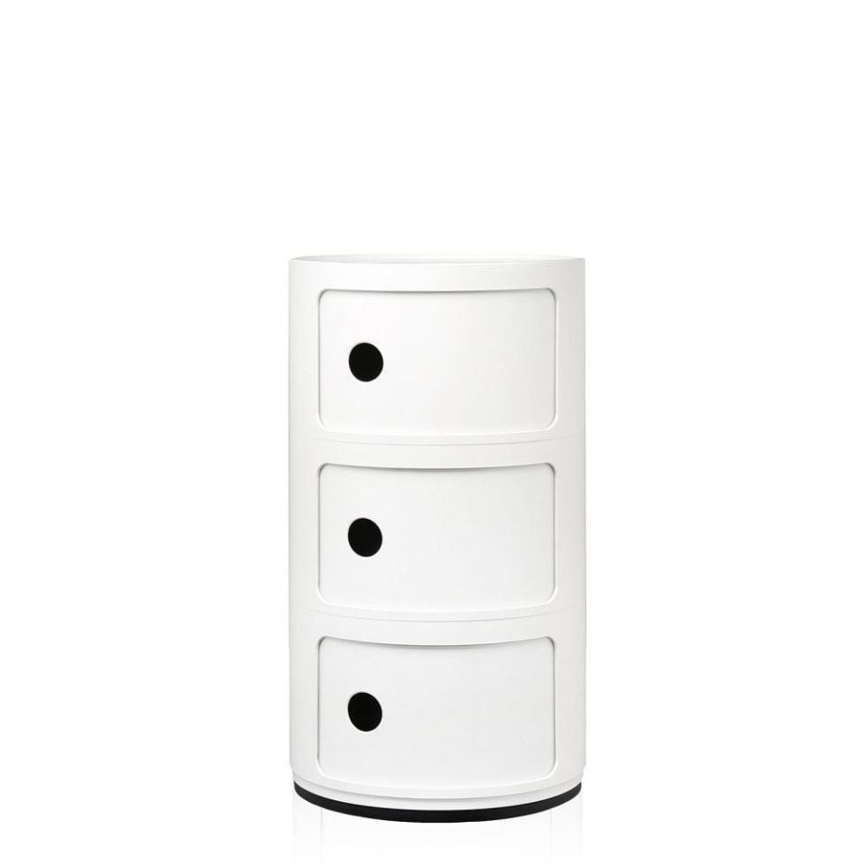 Kartell Componibili Classic 3 Çekmeceli Beyaz Modül