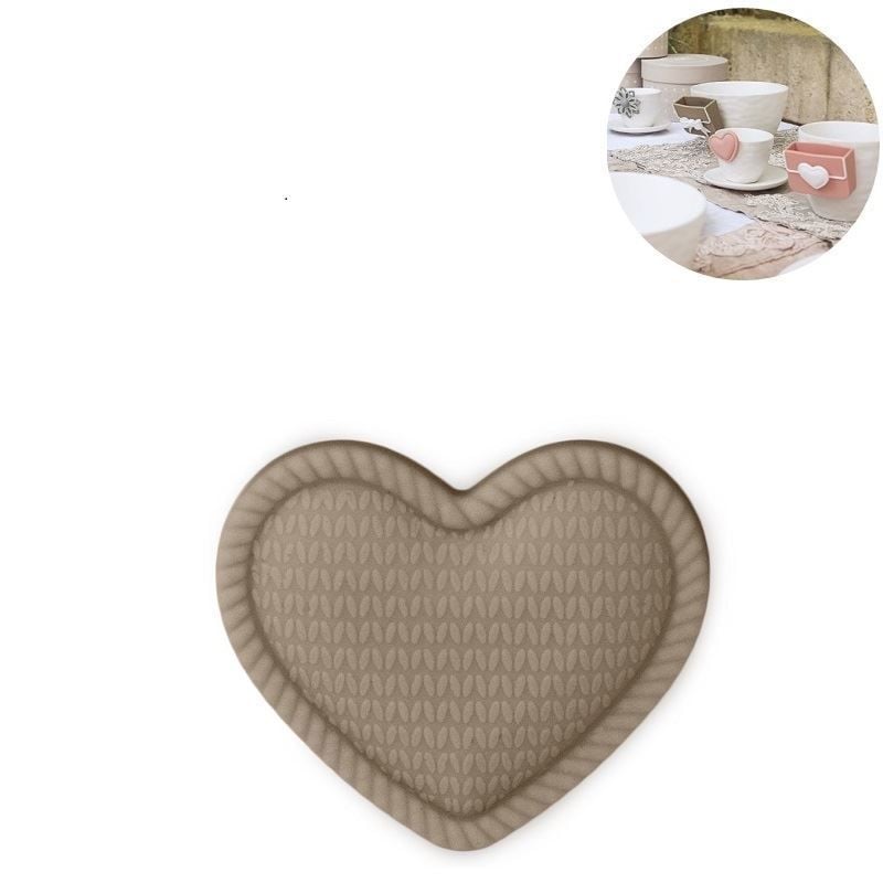 Bardak Aksesuarı Kalp Taupe