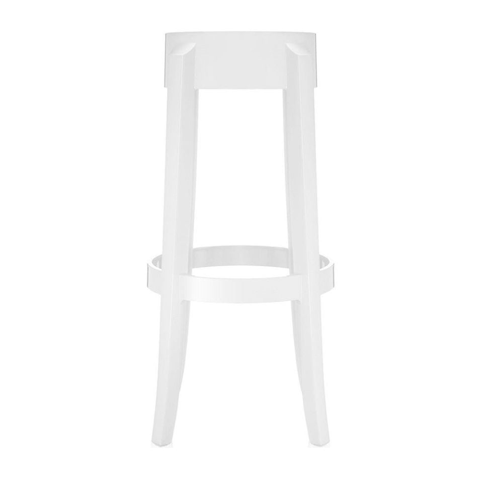 Charles Ghost Tabure Parlak Beyaz H:65 cm