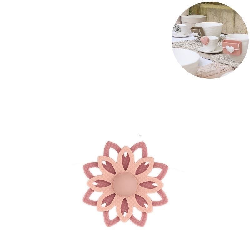 Bardak Aksesuarı Çiçek Peach