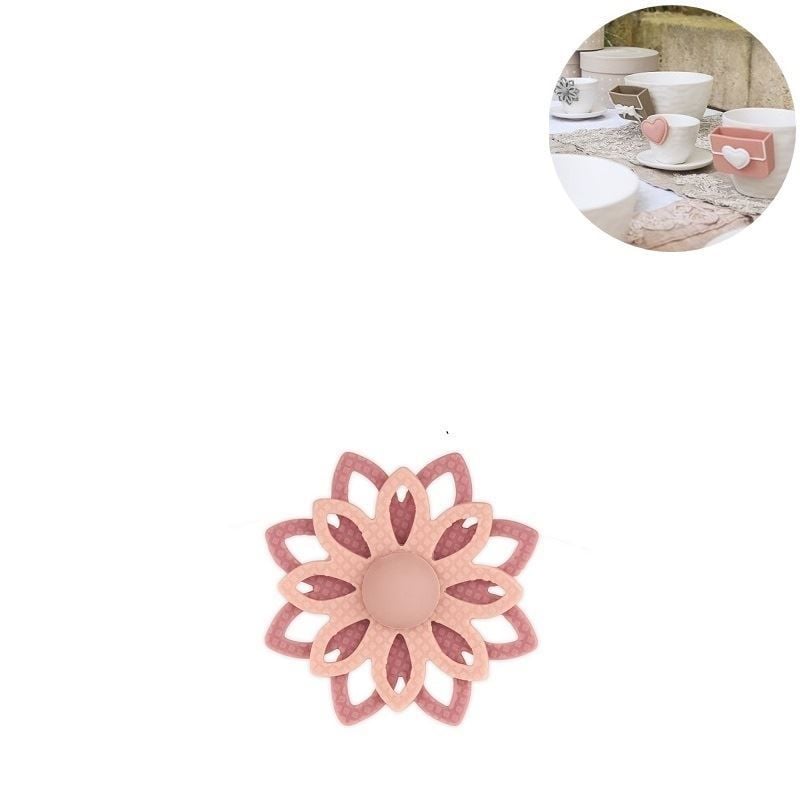 Bardak Aksesuarı Çiçek Peach