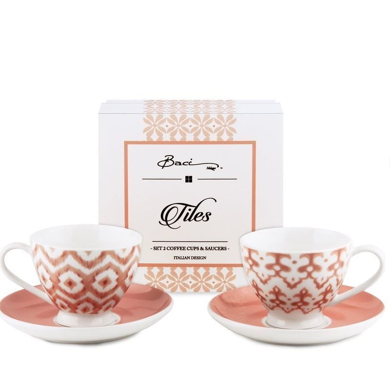 Tiles 2'li Kahve Fincanı Seti Peach