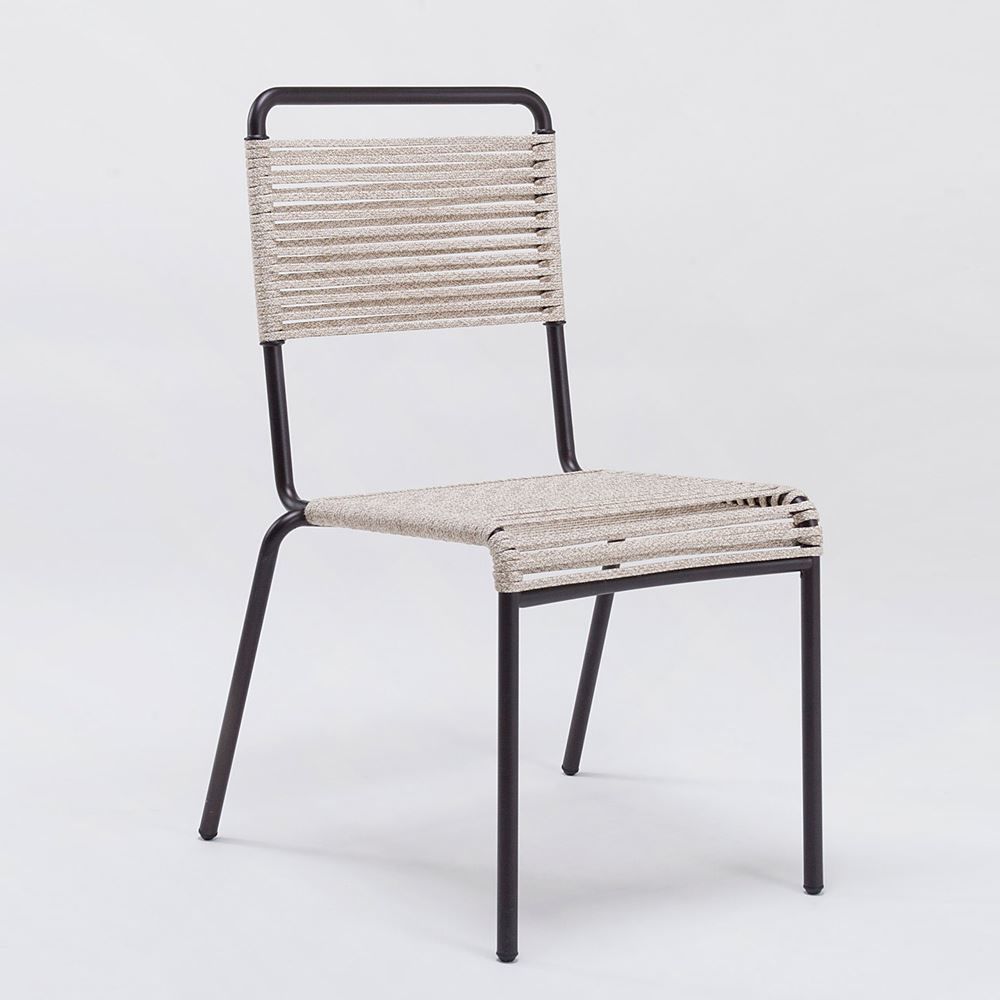 Unopiu Camargue Sandalye Bronz Kahve Halatlı Q:54 cm
