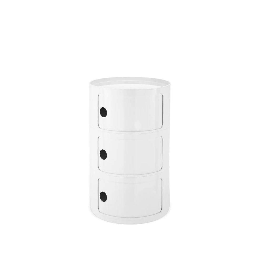 Kartell Componibili 3 Çekmeceli Beyaz Set-5