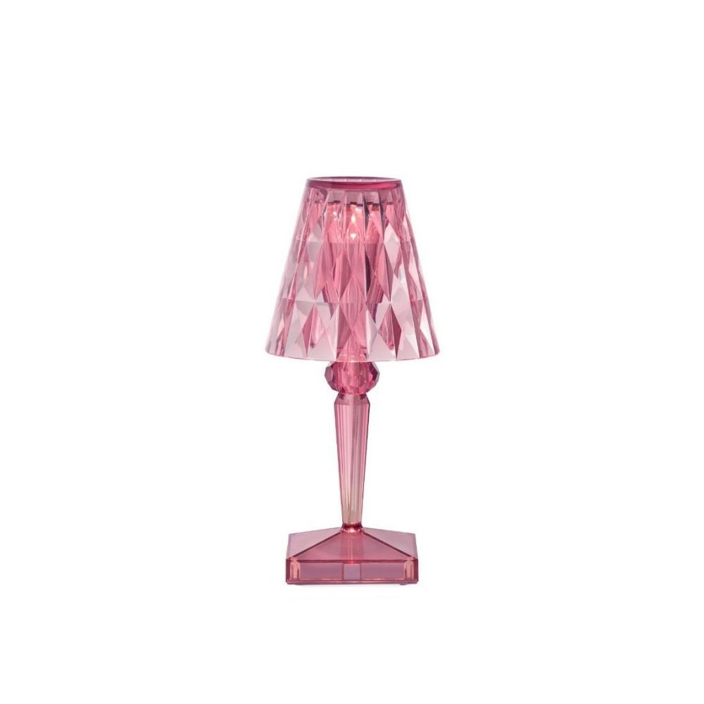 Kartell Battery Pembe Masa Lambası