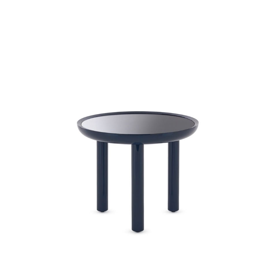 Kartell K-Top Yuvarlak Lacivert Sehpa