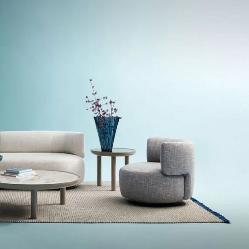 Kartell K-Top Yuvarlak Dove Sehpa
