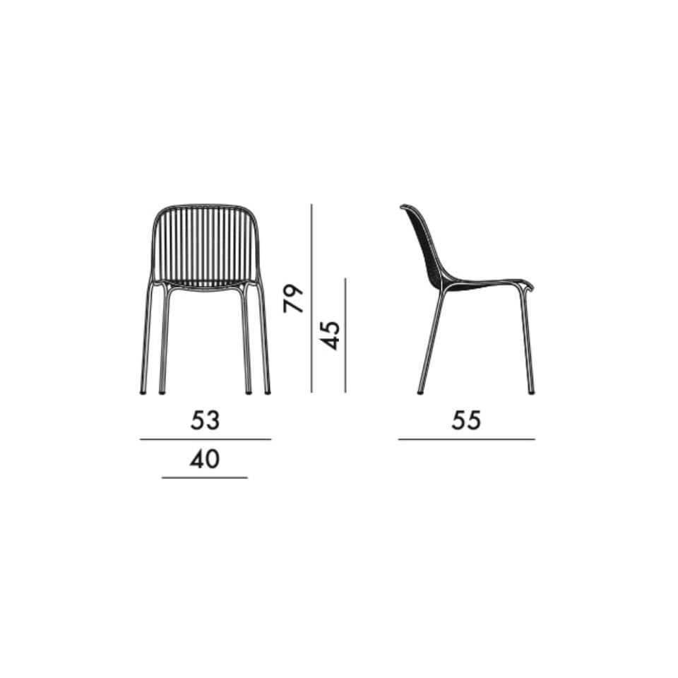 Kartell Hiray Siyah Dış Mekan Sandalye