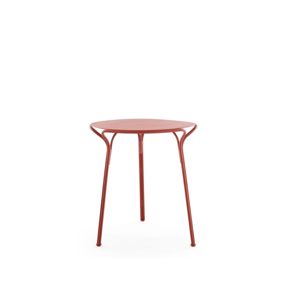 Kartell Hiray Kiremit Kırmızısı Yuvarlak Masa