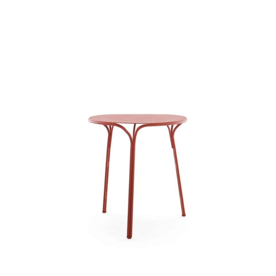 Kartell Hiray Kiremit Kırmızısı Yuvarlak Masa