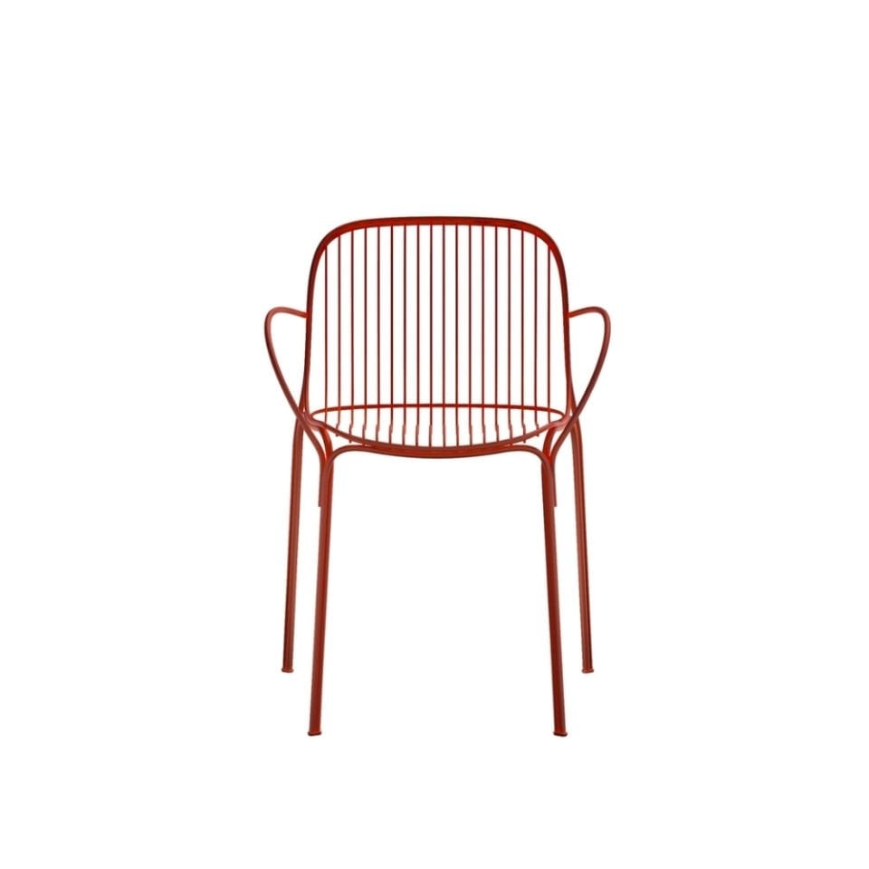 Kartell Hiray Kiremit Kırmızısı Kollu Sandalye