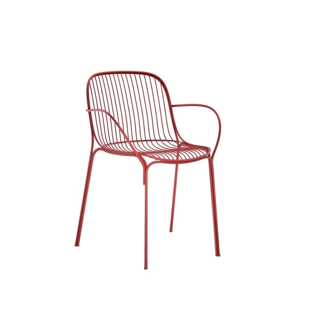 Kartell Hiray Kiremit Kırmızısı Kollu Sandalye