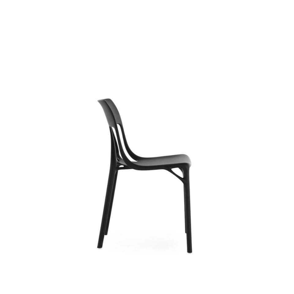 Kartell A.I LITE Siyah Sandalye 2'li Koli