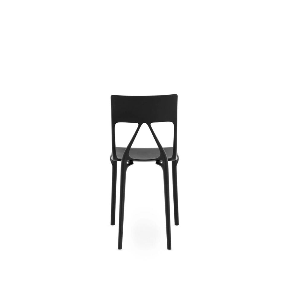 Kartell A.I LITE Siyah Sandalye 2'li Koli