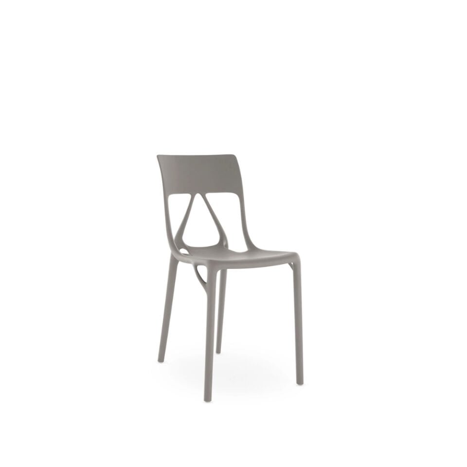Kartell A.I LITE Gri Sandalye 2'li Koli