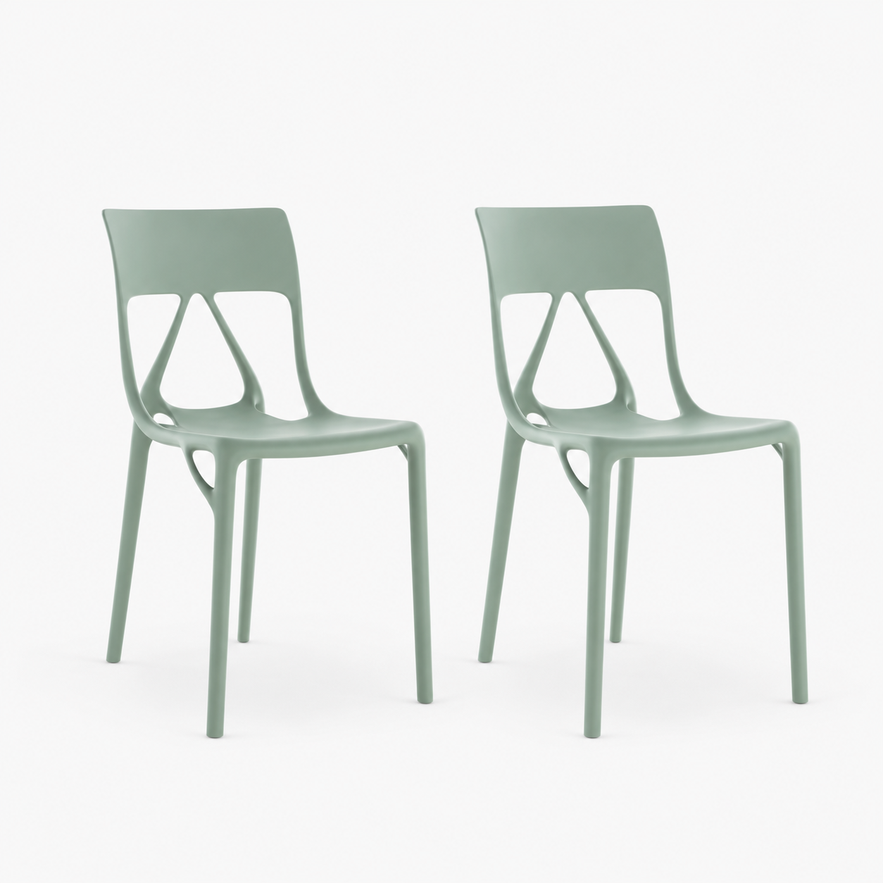 Kartell A.I LITE Yeşil Sandalye 2'li Koli