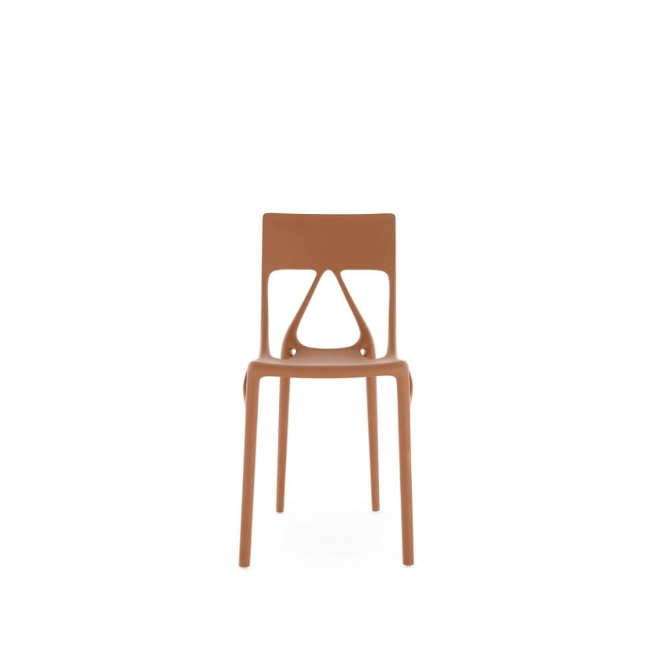 Kartell A.I LITE Kahverengi Sandalye 2'li Koli