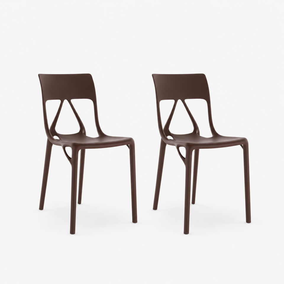 Kartell A.I LITE Moka Sandalye 2'li Koli