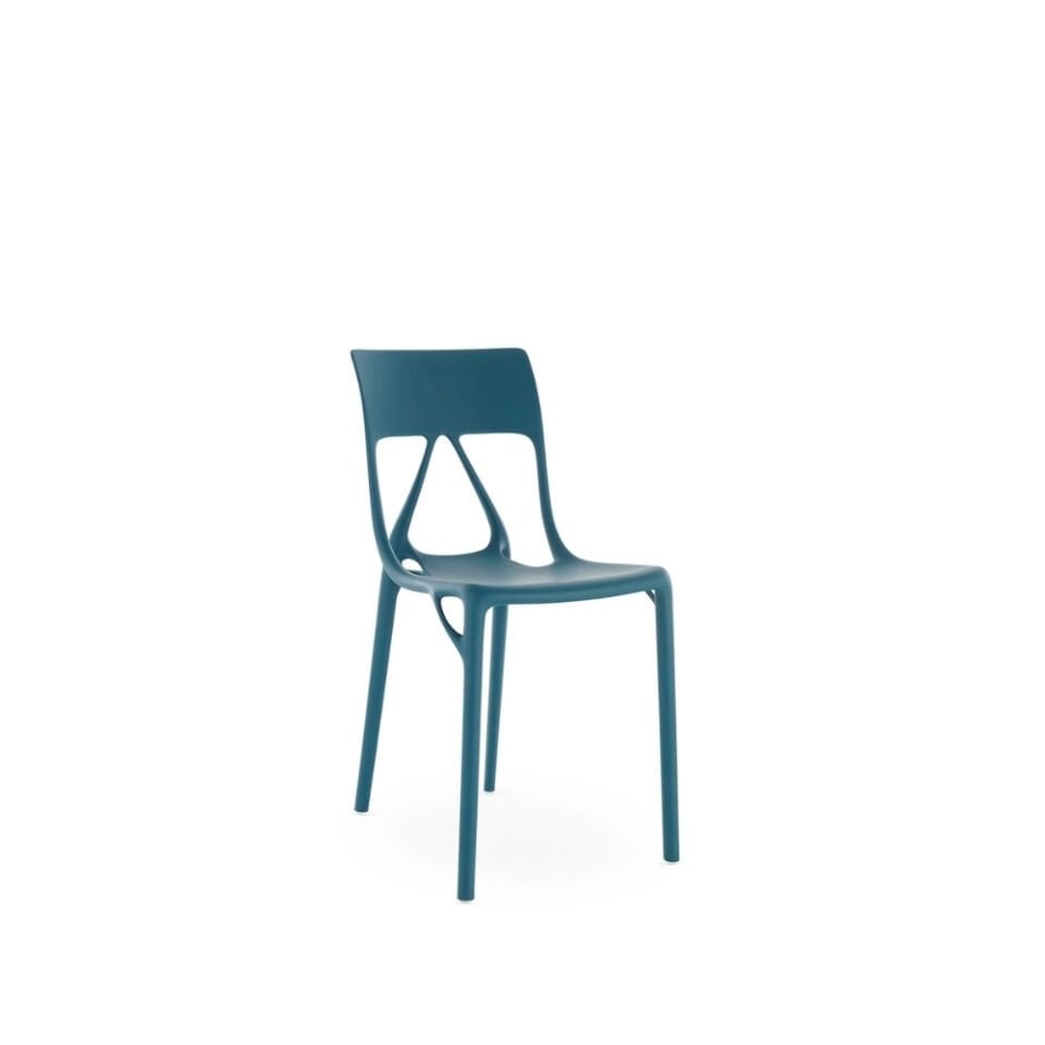 Kartell A.I LITE Petrol Mavisi Sandalye 2'li Koli