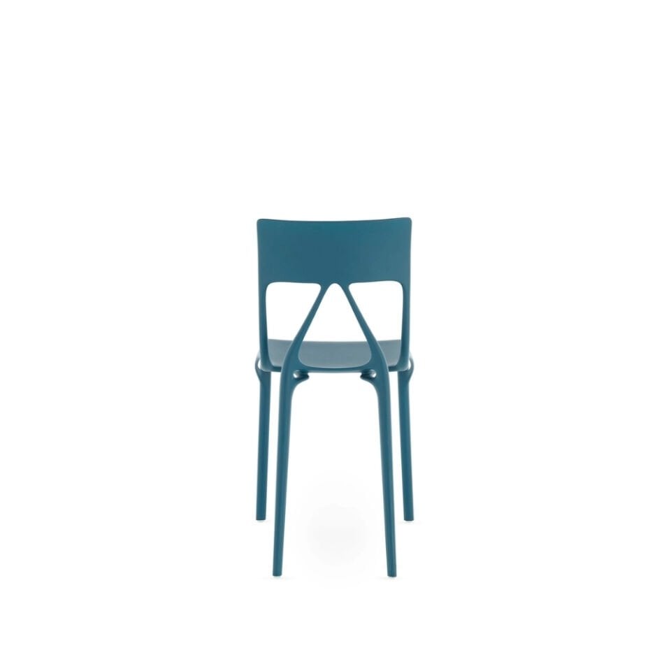Kartell A.I LITE Petrol Mavisi Sandalye 2'li Koli