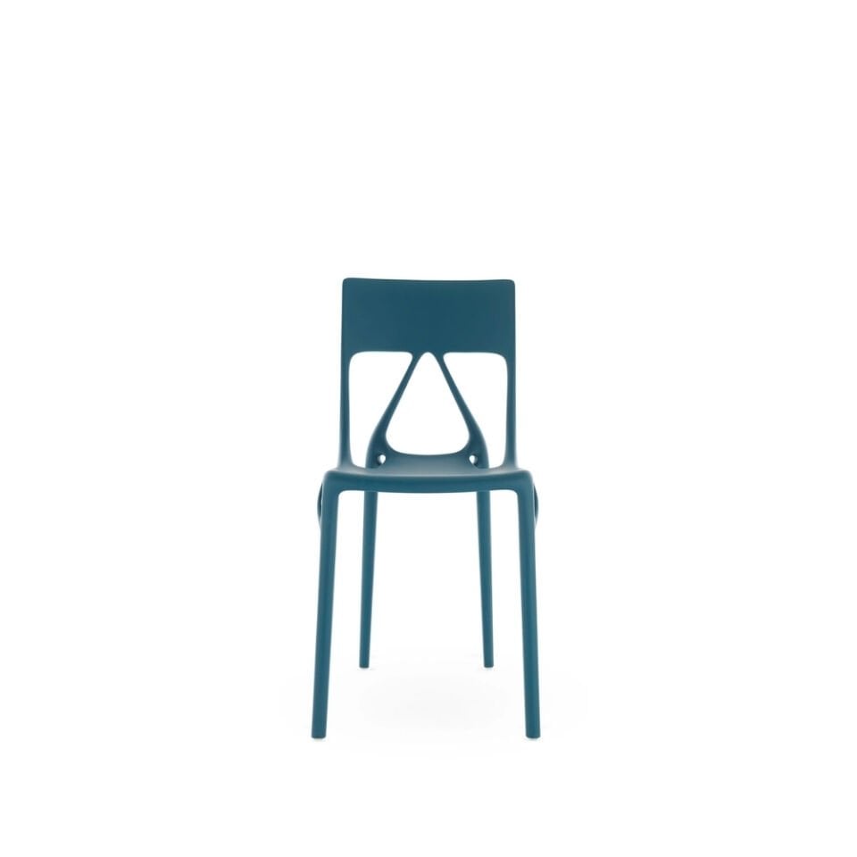 Kartell A.I LITE Petrol Mavisi Sandalye 2'li Koli