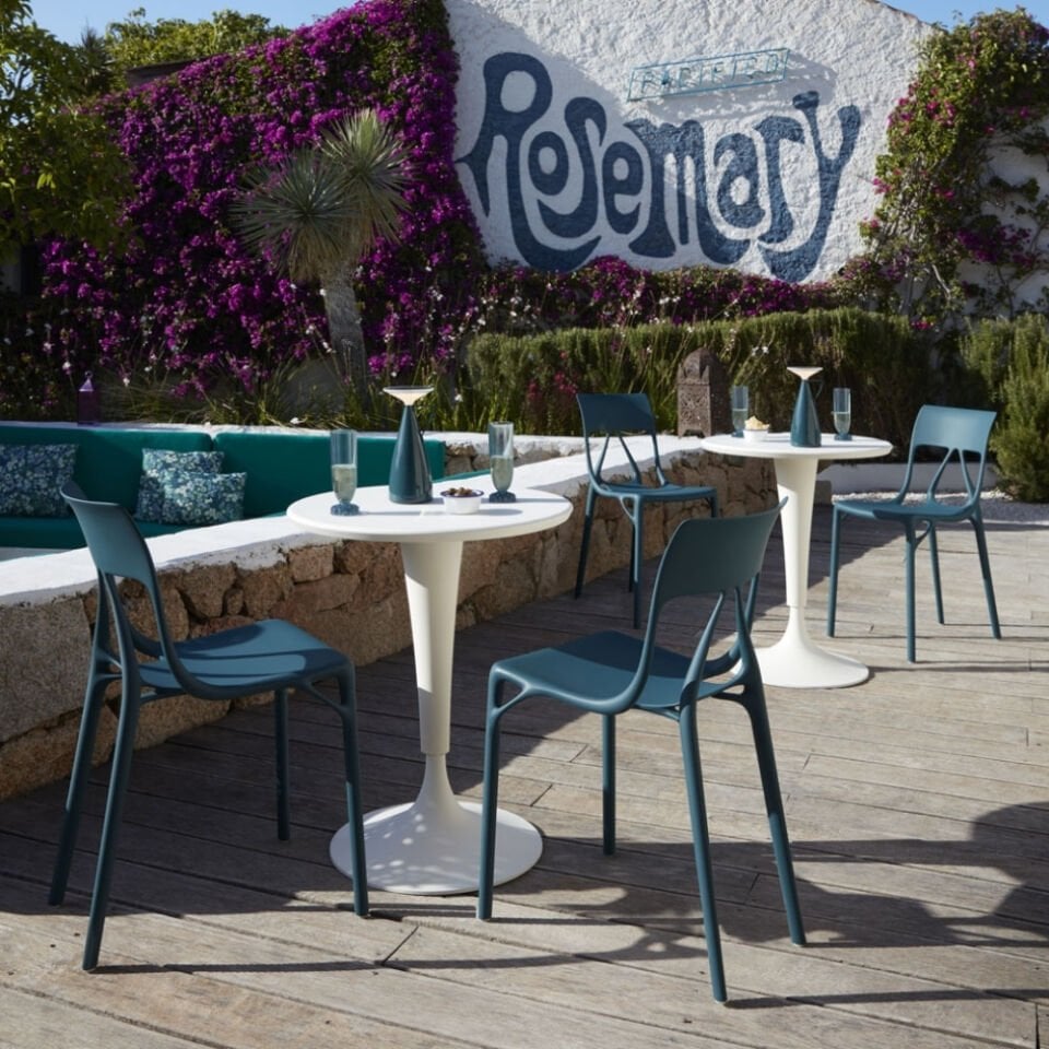 Kartell DR NA Beyaz Yuvarlak Masa