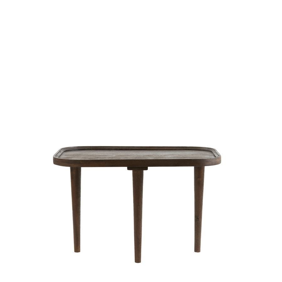 Yan Sehpa Mazabe Ahşap Rustik Mat 65x45x38 cm