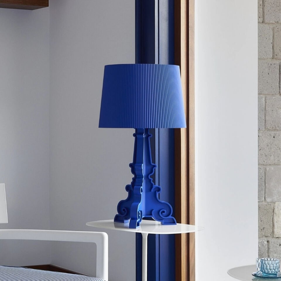 Kartell Bourgie Mavi Opak Masa Lambası