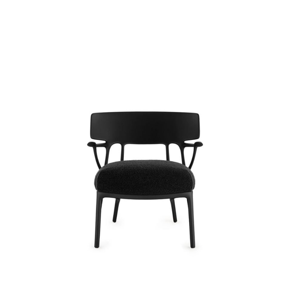 Kartell A.I Lounge Minderli Siyah Kollu Koltuk