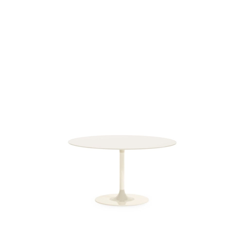 Kartell Thierry XXL Yuvarlak Beyaz Yemek Masası 130X72cm