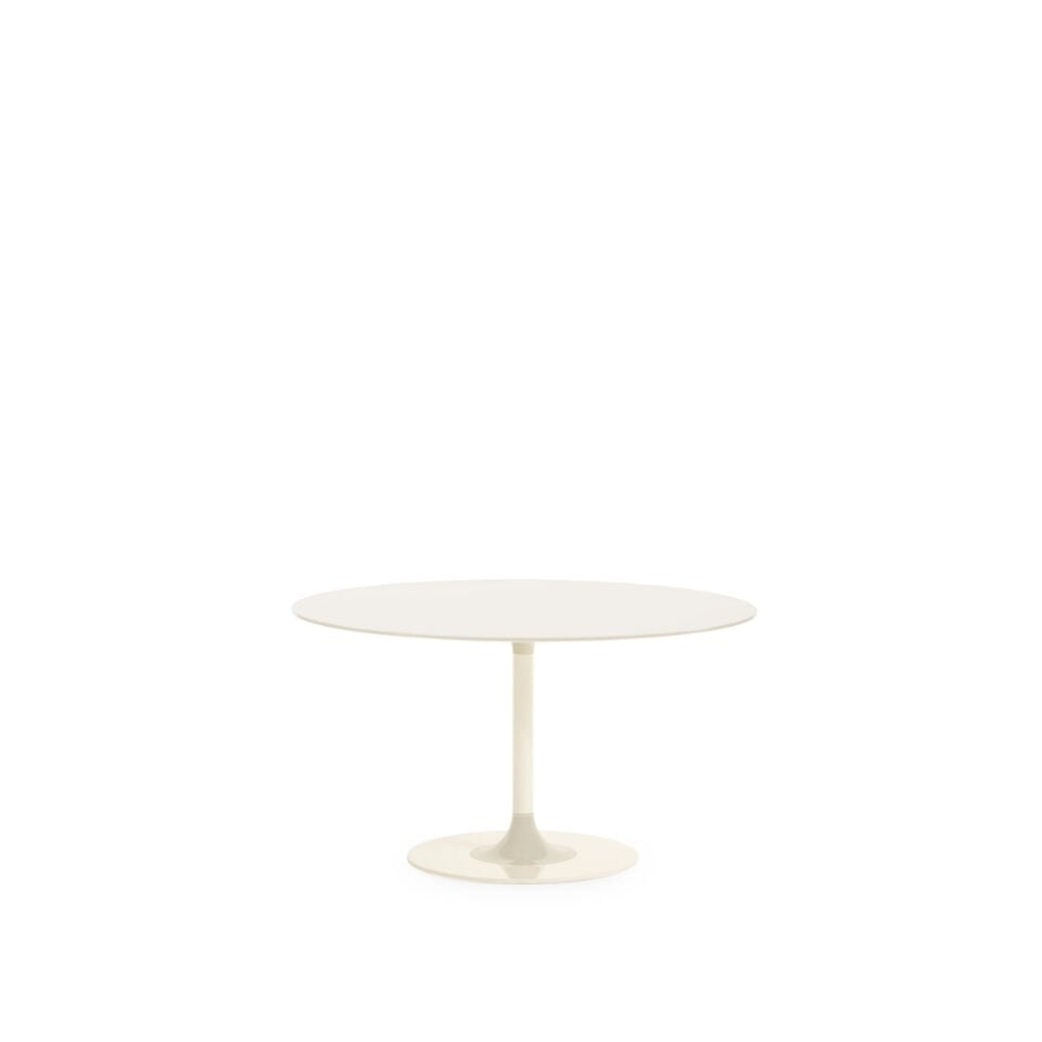 Kartell Thierry XXL Yuvarlak Beyaz Yemek Masası 130X72cm