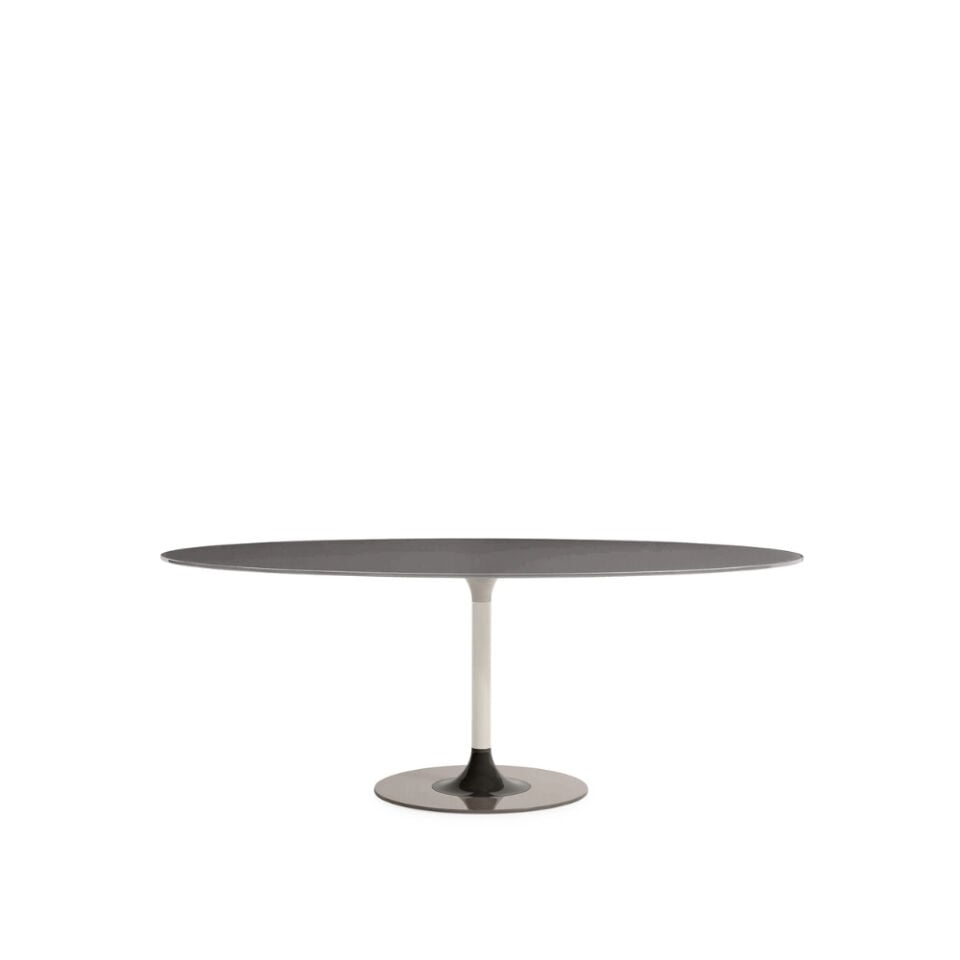 Kartell Thierry XXL Gri Oval Masa