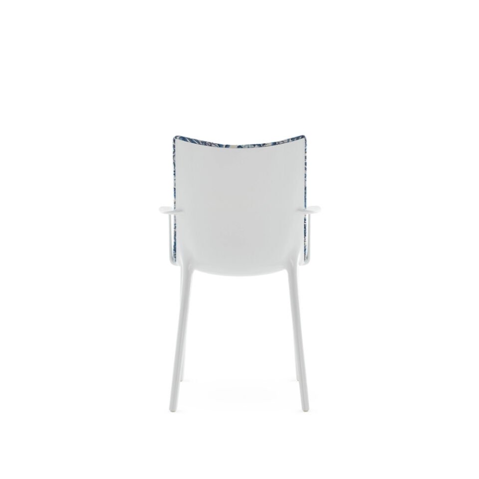 Kartell H.H.H Kumaş Döşemeli Patricia Mavi Beyaz Kollu Sandalye