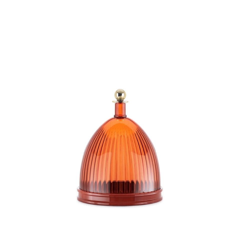 Kartell La Coupole Amber Kapaklı Dekoratif Saklama Kabı