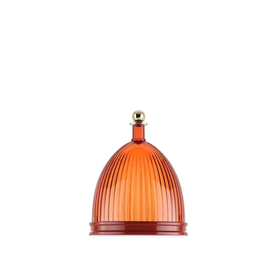 Kartell La Coupole Amber Kapaklı Dekoratif Saklama Kabı